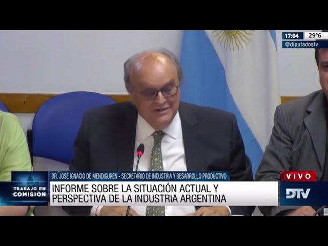 En Diputados, De Mendiguren destacó el aumento de la inversión industrial