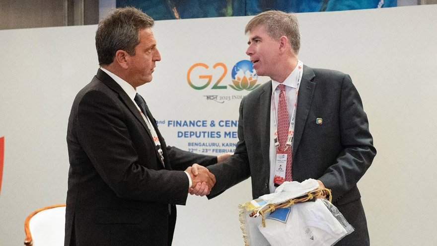 Massa buscó el apoyo estadounidense en el G20.