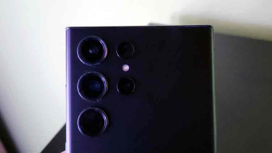 Los lentes traseros del Samsung Galaxy S23 Ultra.