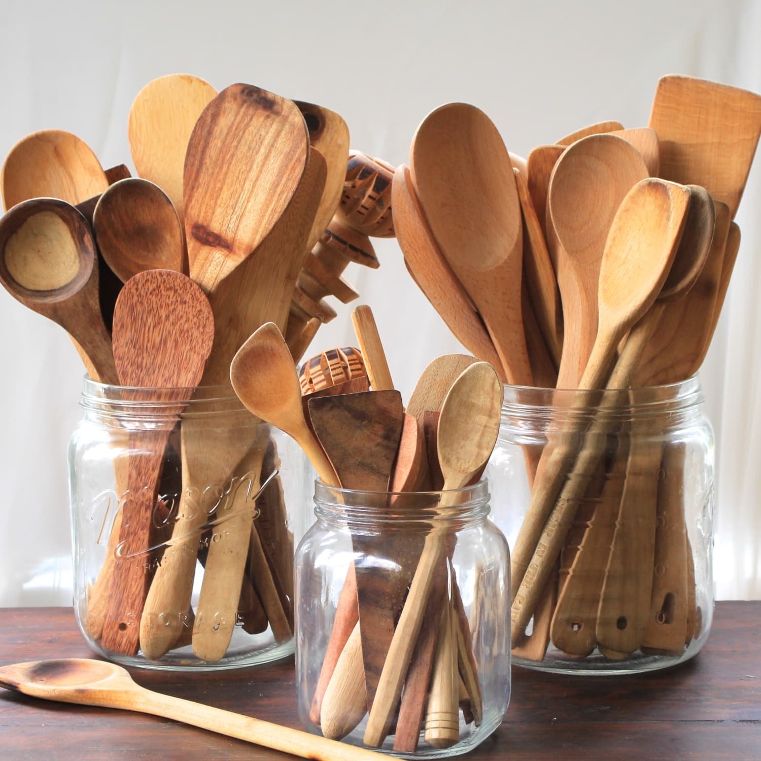 limpiar utensilios de madera
