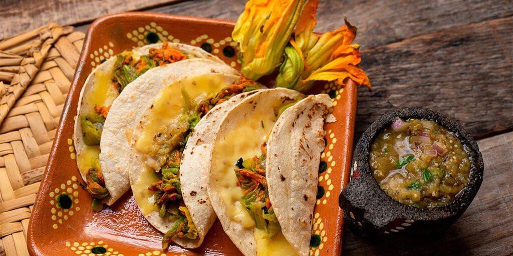 Desayunos vegetarianos. Alambre de setas
