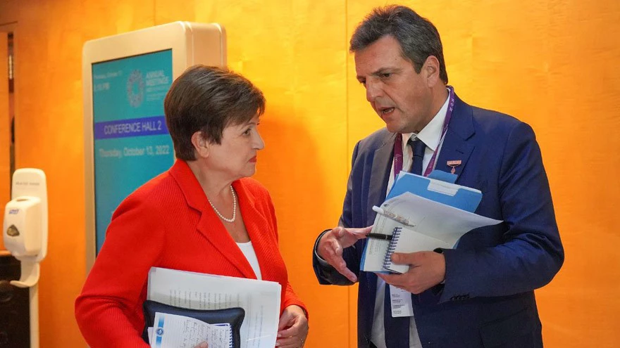 Georgieva reconoció el impacto de la sequía en la Argentina y destacó el compromiso para cumplir las metas