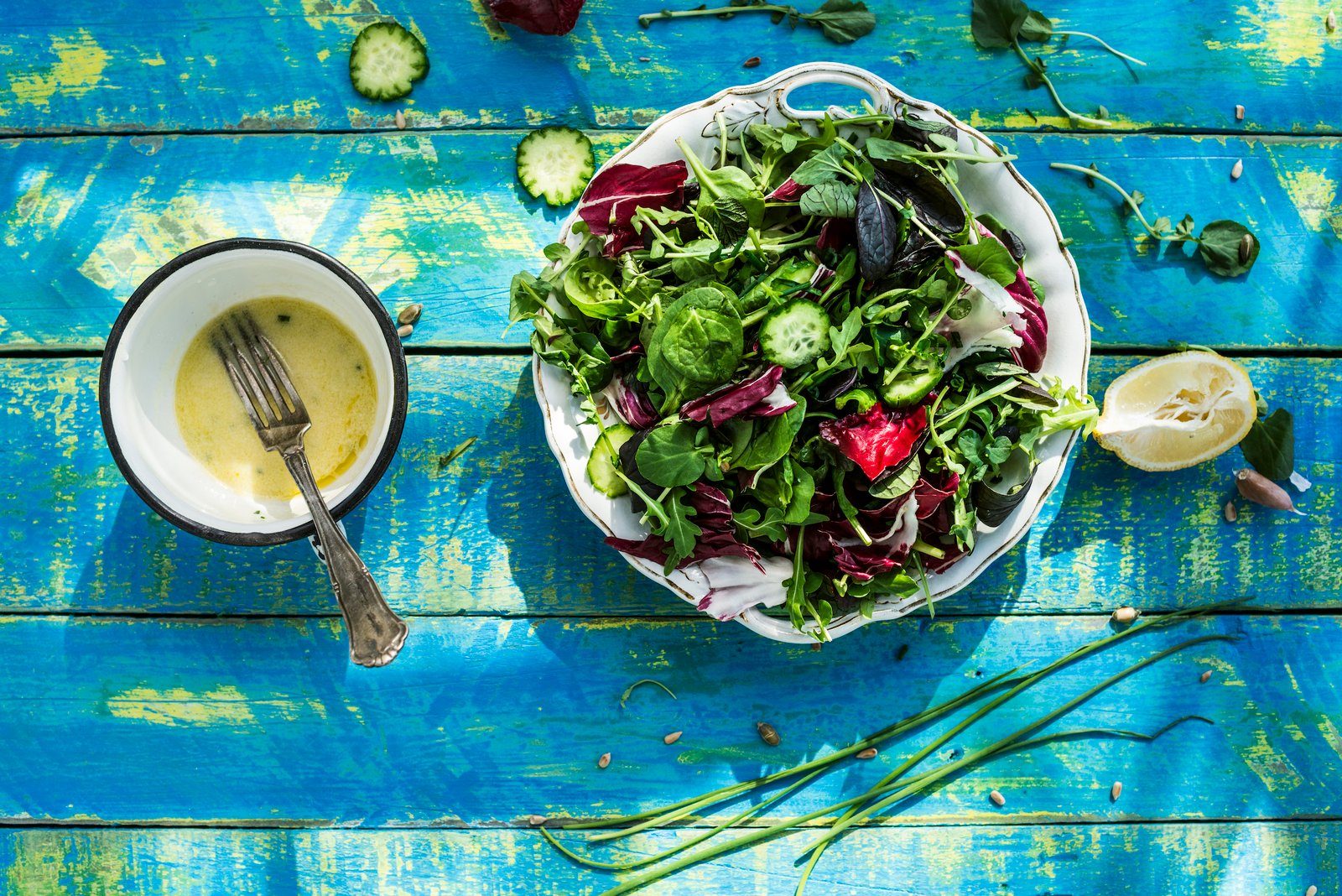 Vinagreta italiana para ensalada
