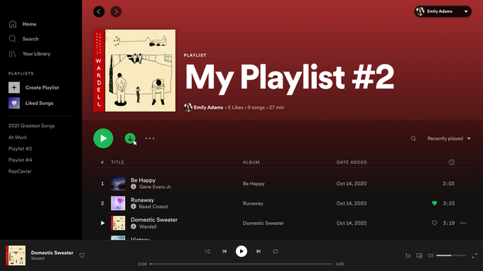 Se pueden descargar canciones y podcasts y escucharlos sin conexión a internet.