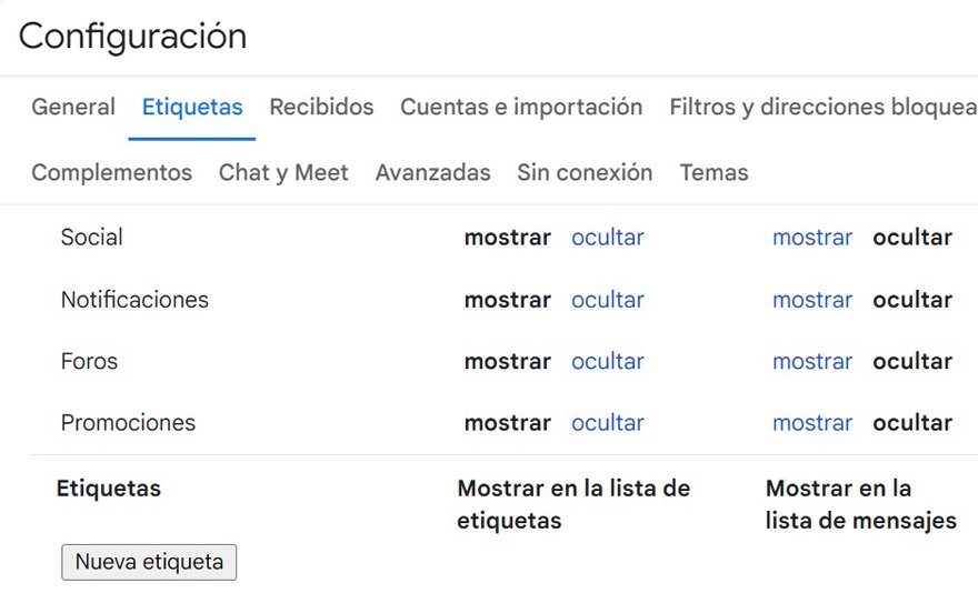 Con Gmail, podés aplicar etiquetas a tus correos para ordenarlos por prioridad.