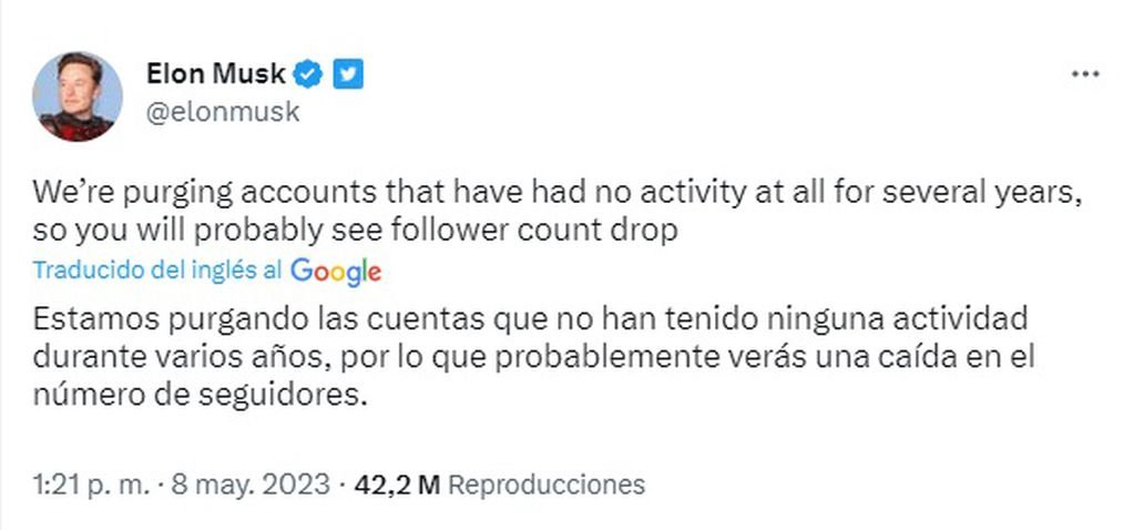 El anuncio de Elon Musk sobre Twitter.