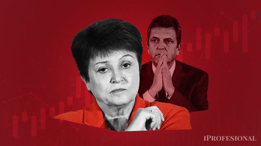 En el mercado se pone en duda que la directora del FMI, Kristalina Georgieva, esté dispuesta a hacer los desembolsos prometidos sin antes sumar a la oposición a las negociaciones, en caso de una derrota de Massa