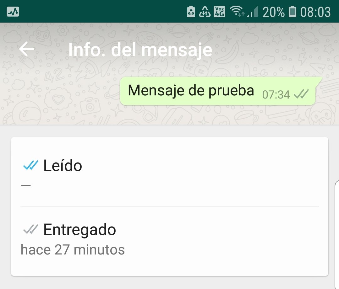 Hay que desactivar el tic azul para que nadie sepa que leíste un mensaje