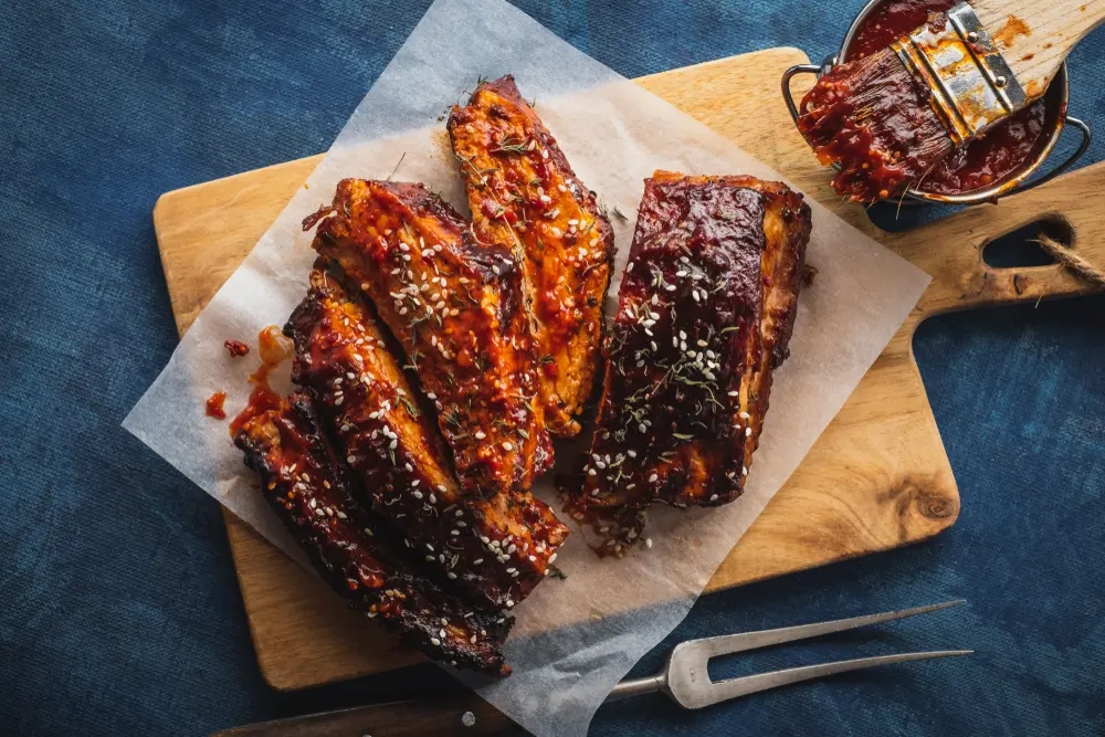 Costillas de cerdo adobadas