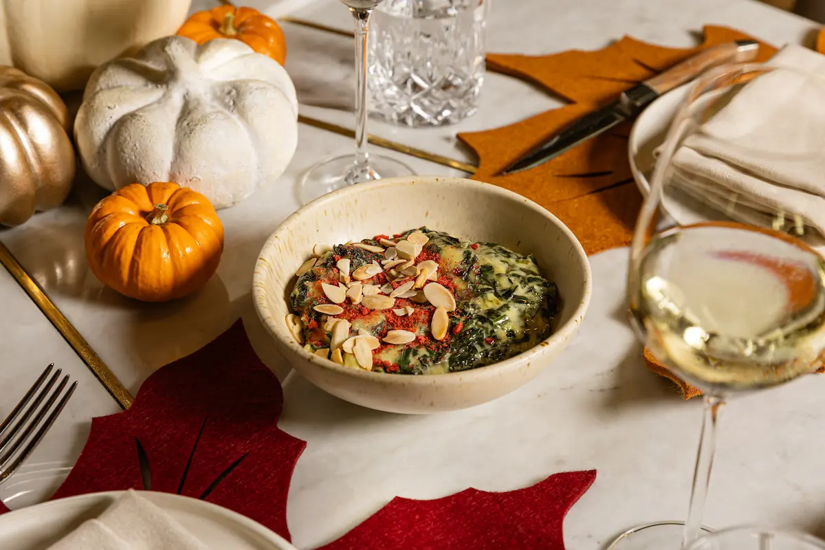 Balta menú de thanksgiving