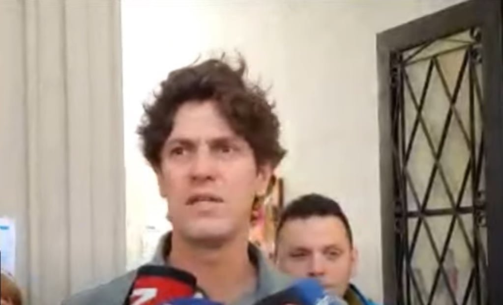 Martín Lousteau tras votar en el balotaje.