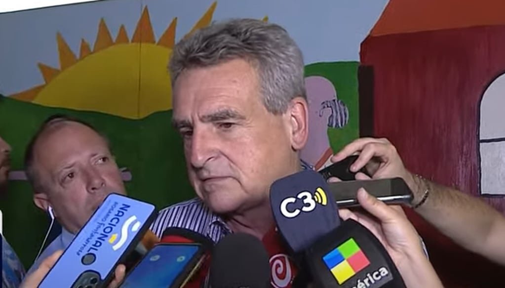 Agustín Rossi, el candidato a vicepresidente de UP tras votar en el balotaje.