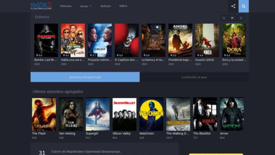 Mira de todo es una de las páginas para ver películas