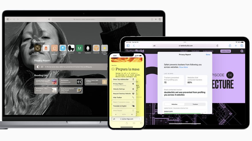 Safari es el navegador nativo de Apple.