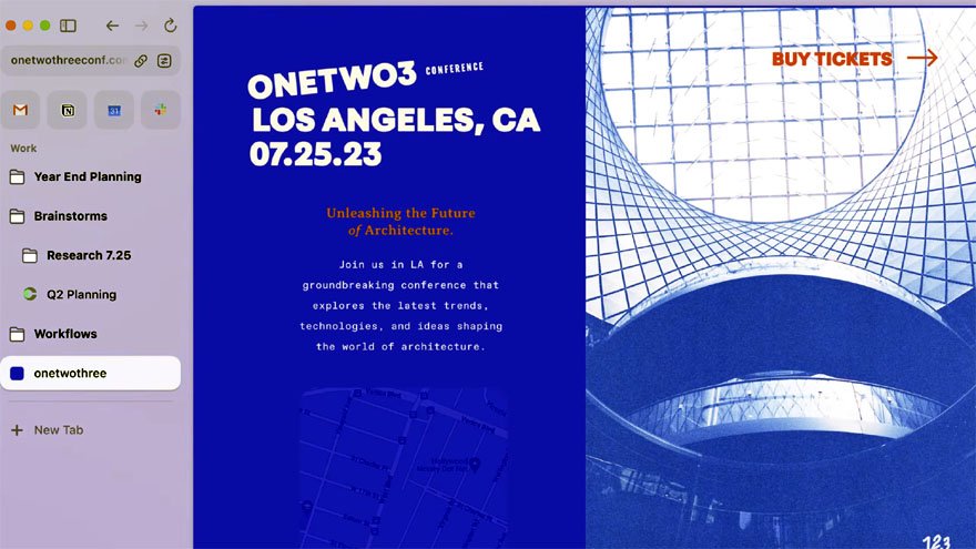 Arc se distingue por su diseño innovador.