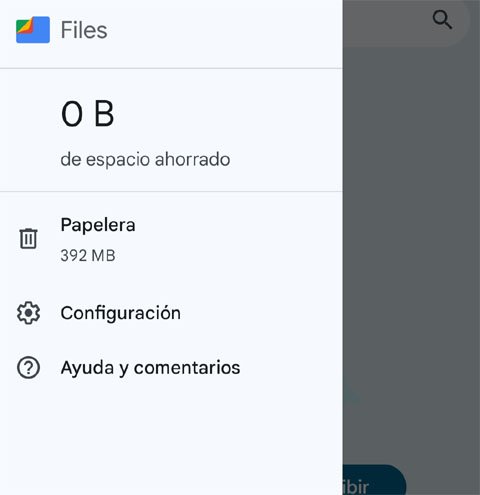 La aplicación Archivos te ayuda a administrar todas las aplicaciones de tu celular.
