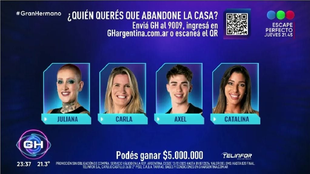 Gran Hermano 2024: quiénes son los nominados de este miércoles 20 de diciembre.