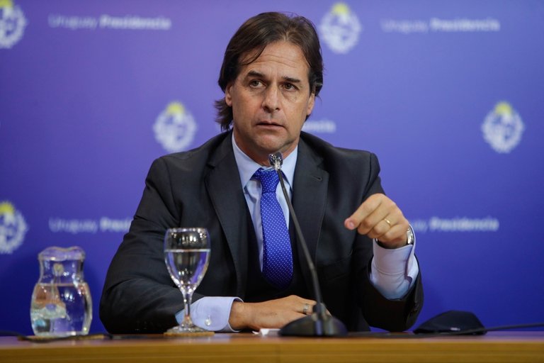 El presidente de Uruguay, Luis Lacalle Pou