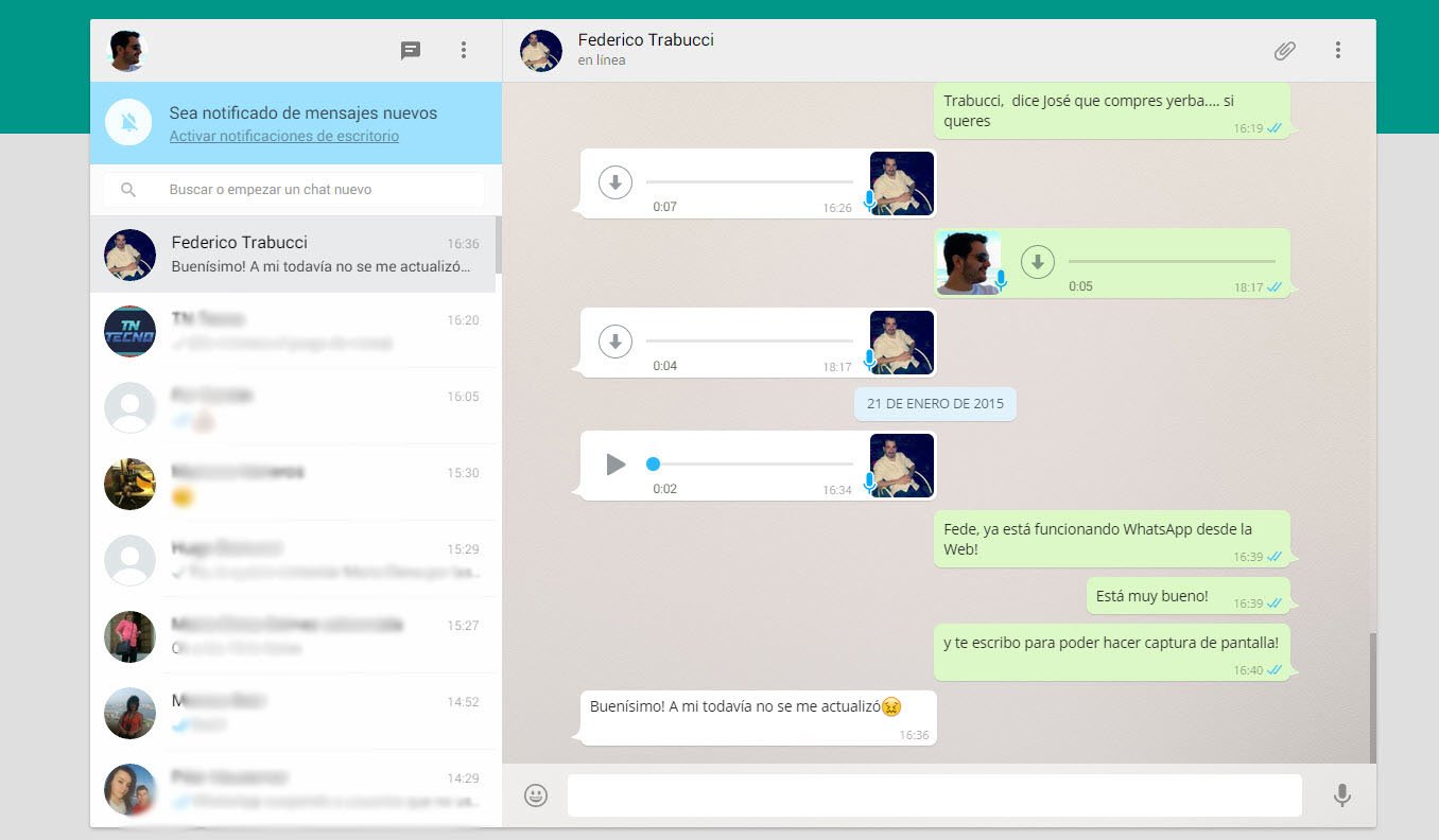 El envío de fotos en HD a través de WhatsApp Web está habilitado