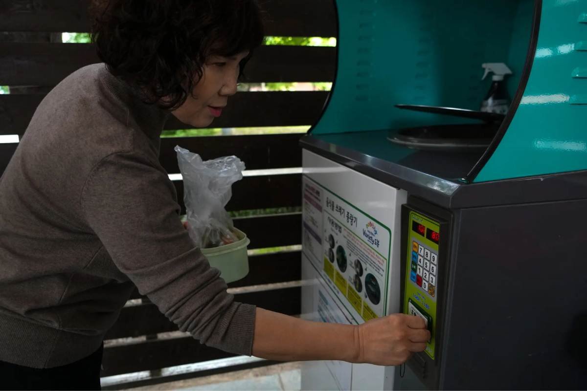 Residuos de comida en Corea del Sur.