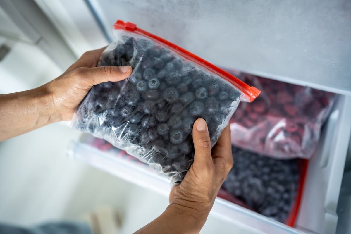 blueberries congeladas o frescas