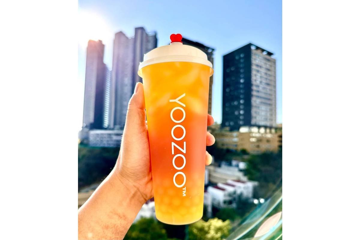 té helado con boba tea