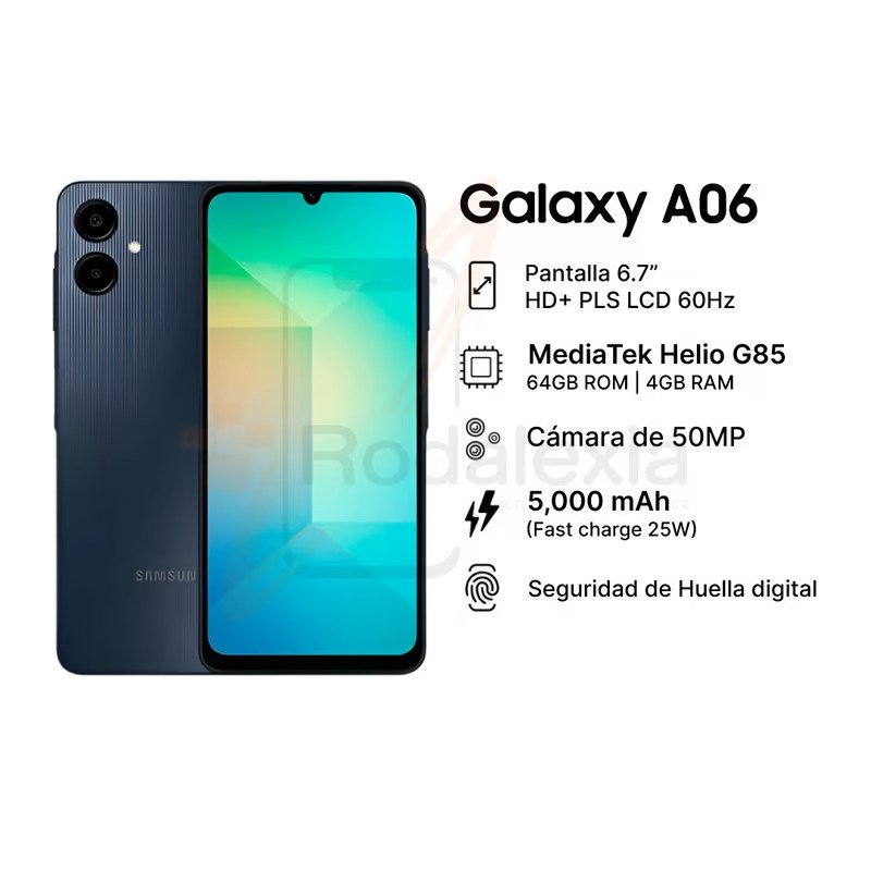 Características del celular Samsung Galaxy A06
