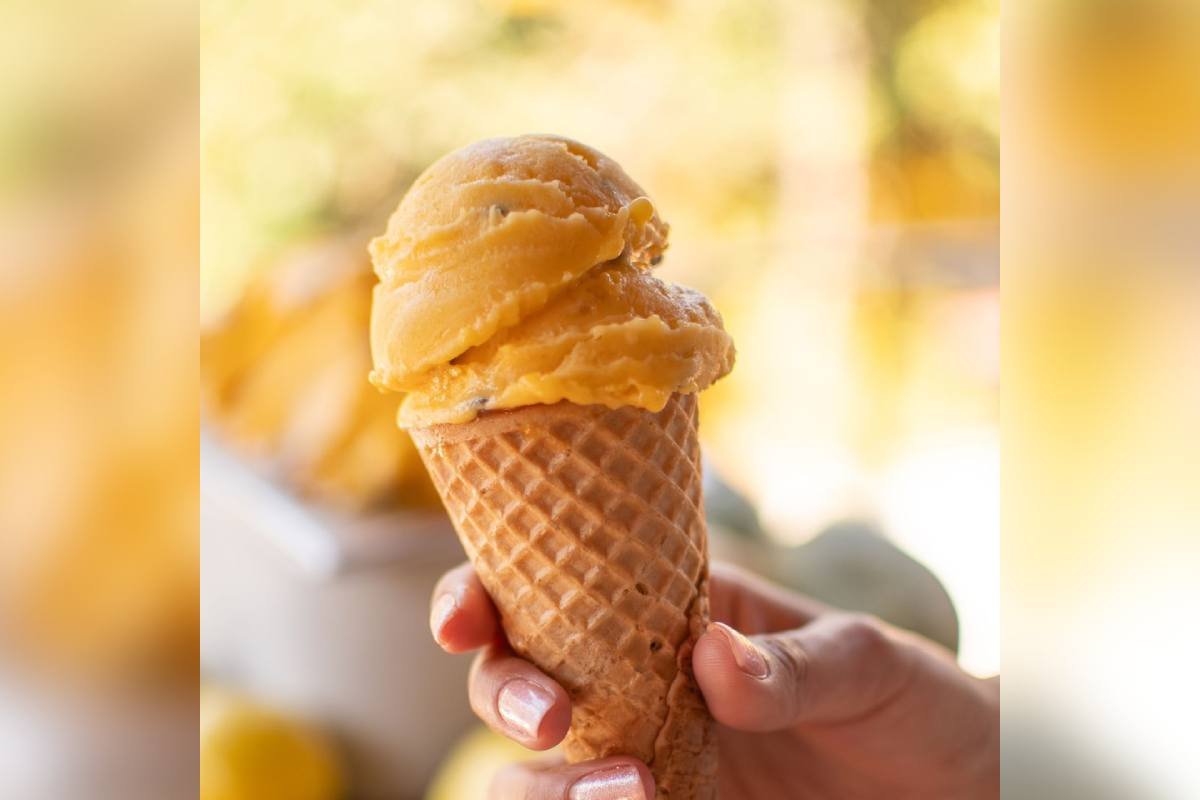 helado de naranja