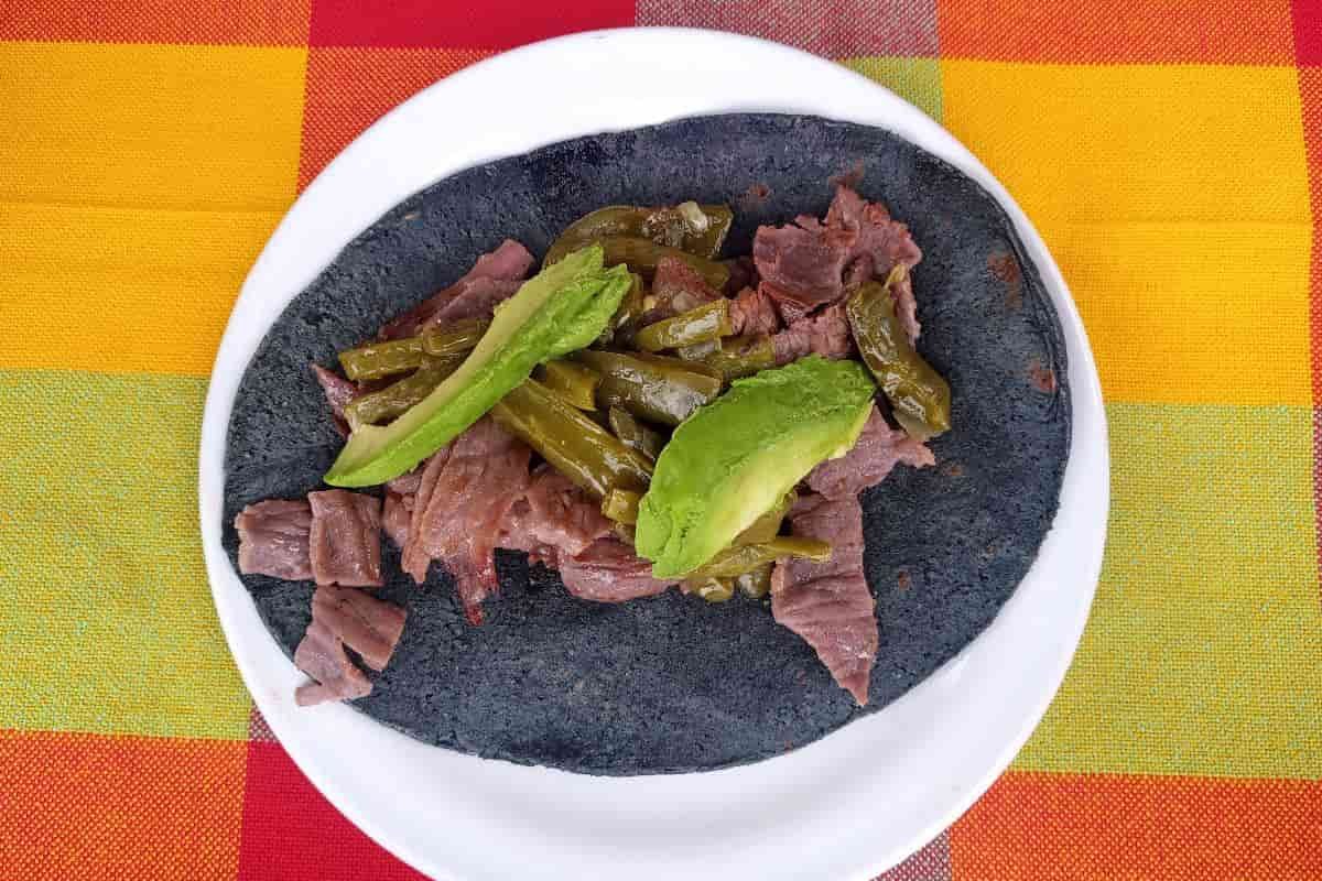 Taco de cecina