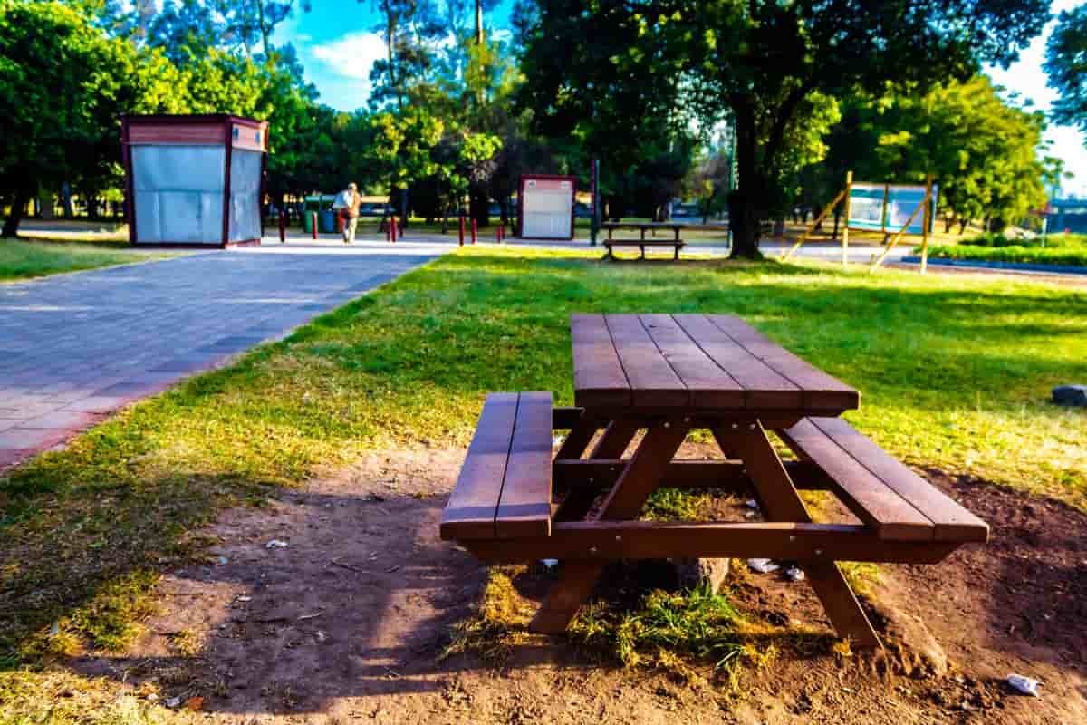 banca de picnic en chapultepec