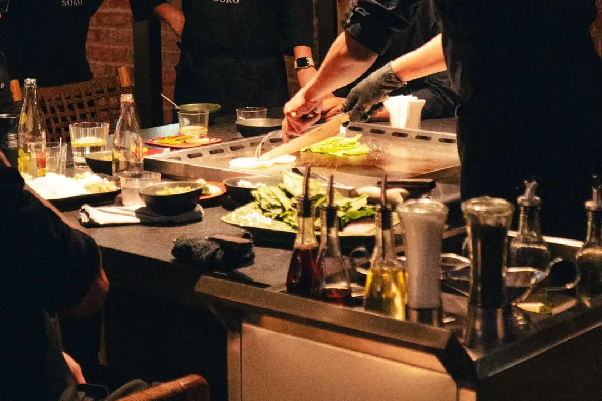 Parrilla de teppanyaki en Querétaro