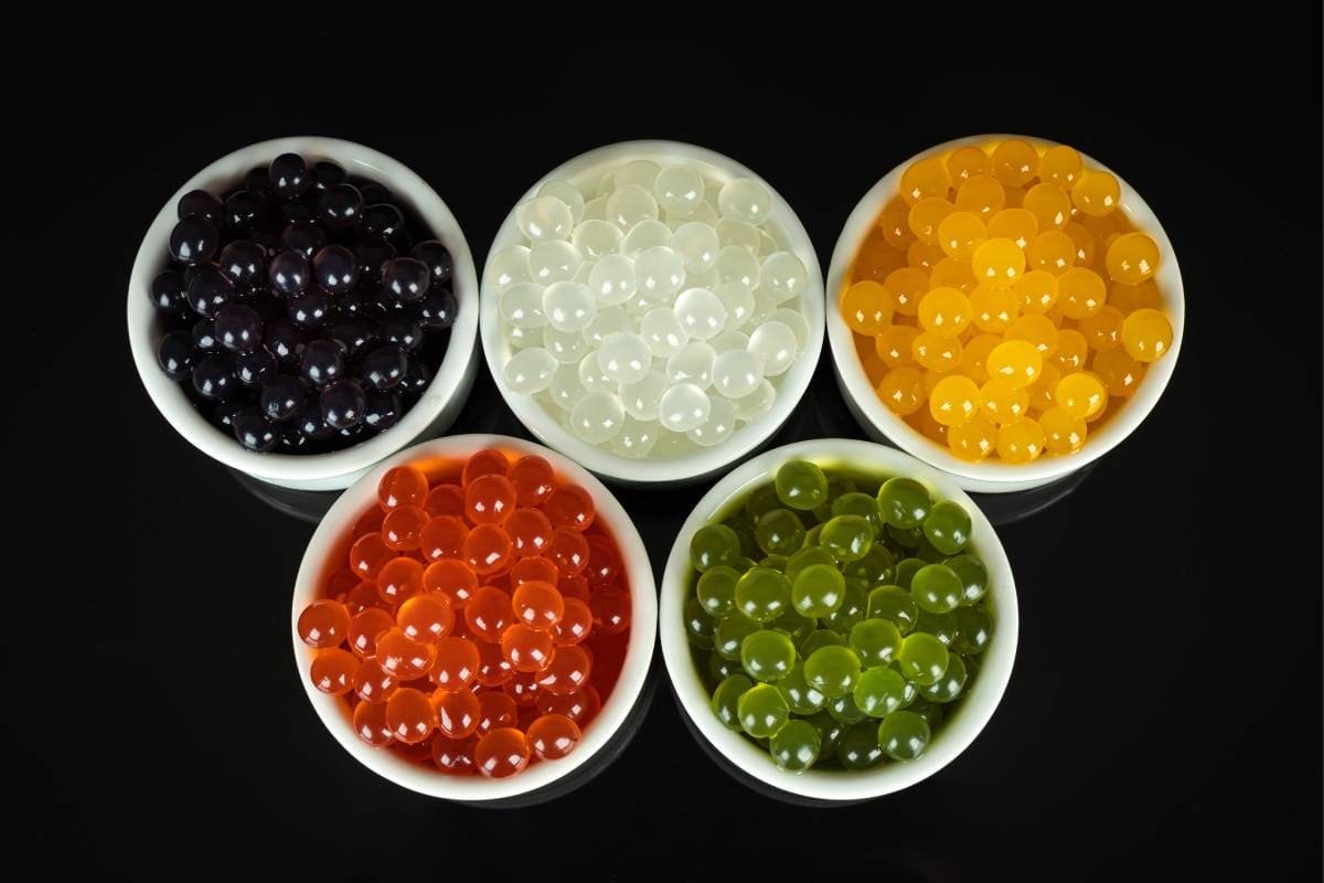 perlas de bubble tea o boba tea