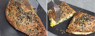 La tortilla rellena que puedes hacer en solo 8 minutos en freidora de aire para una cena saludable