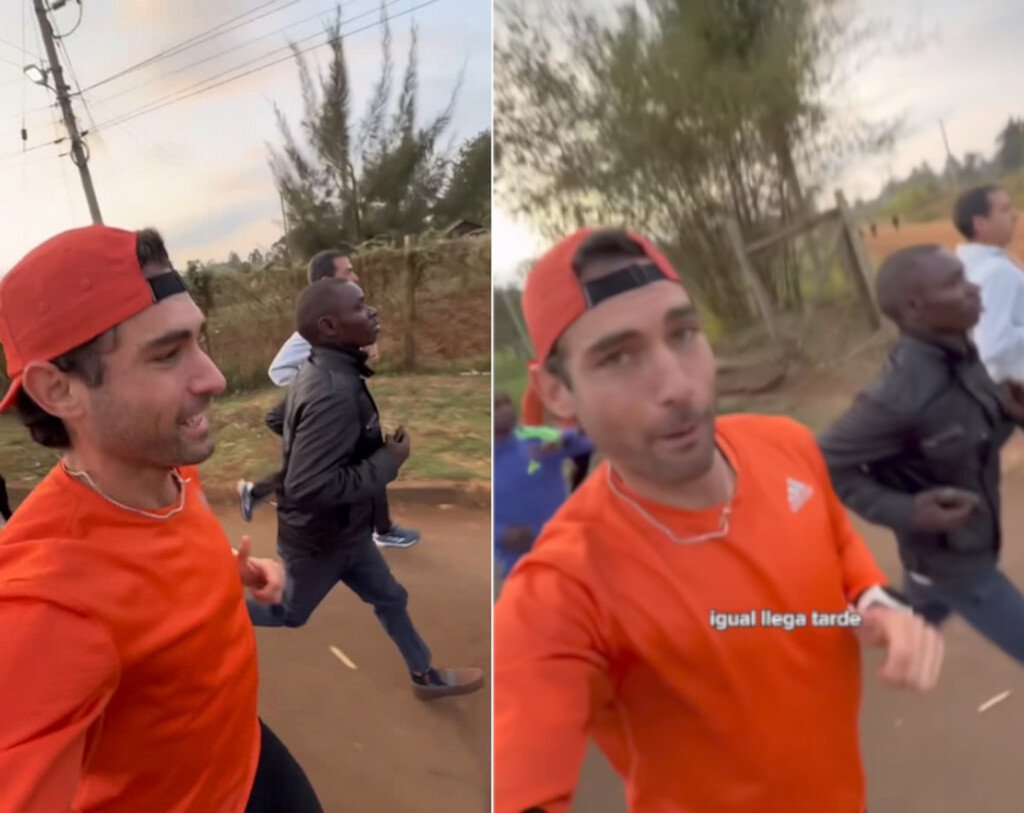 Un español sale a correr en Kenia y se le une un trabajador local con mocasines a 3:45 min/Km. Aún no sale de su asombro