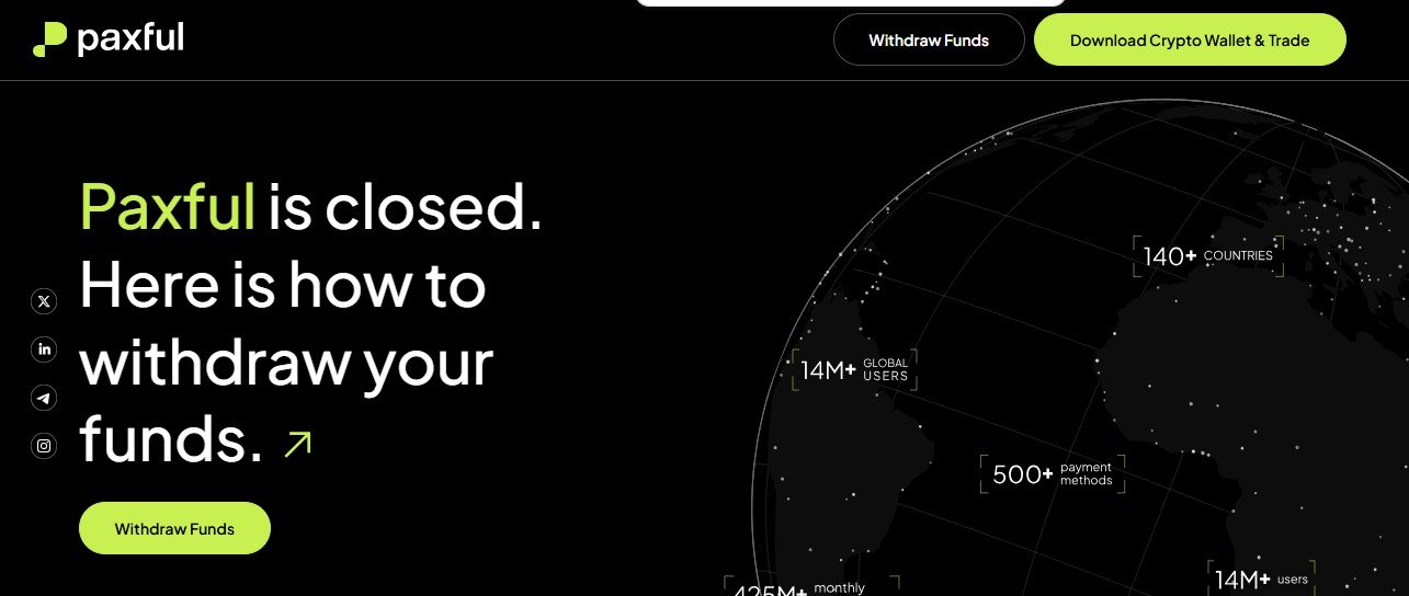 Paxful volvió a cerrar y los inversores se preguntan si podrán recuperar sus fondos