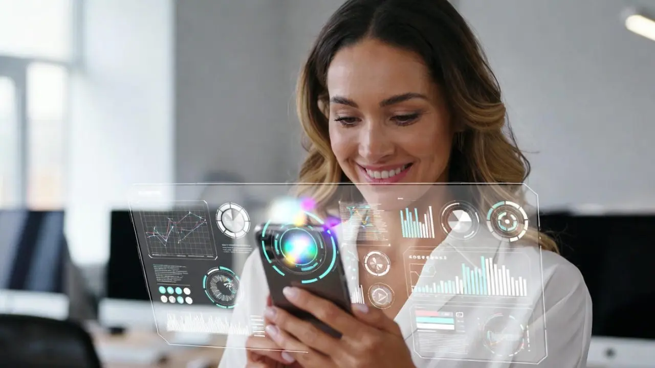 Inteligencia Artificial mujer profesional