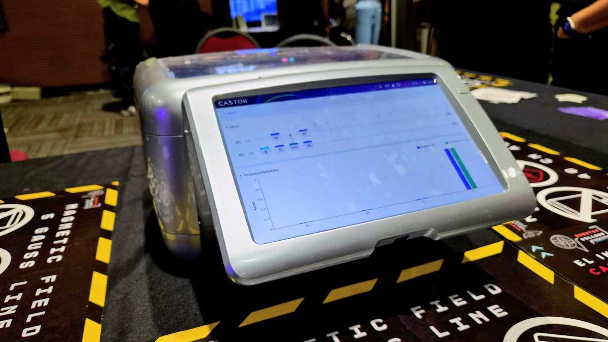 Pantalla integrada a la computadora cuántica Gemini