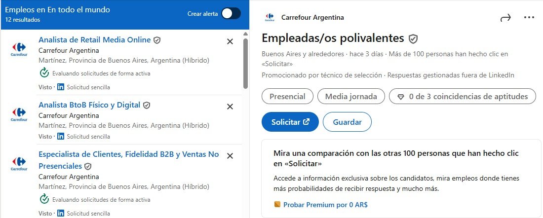 Carrefour busca empleados en abril 2026
