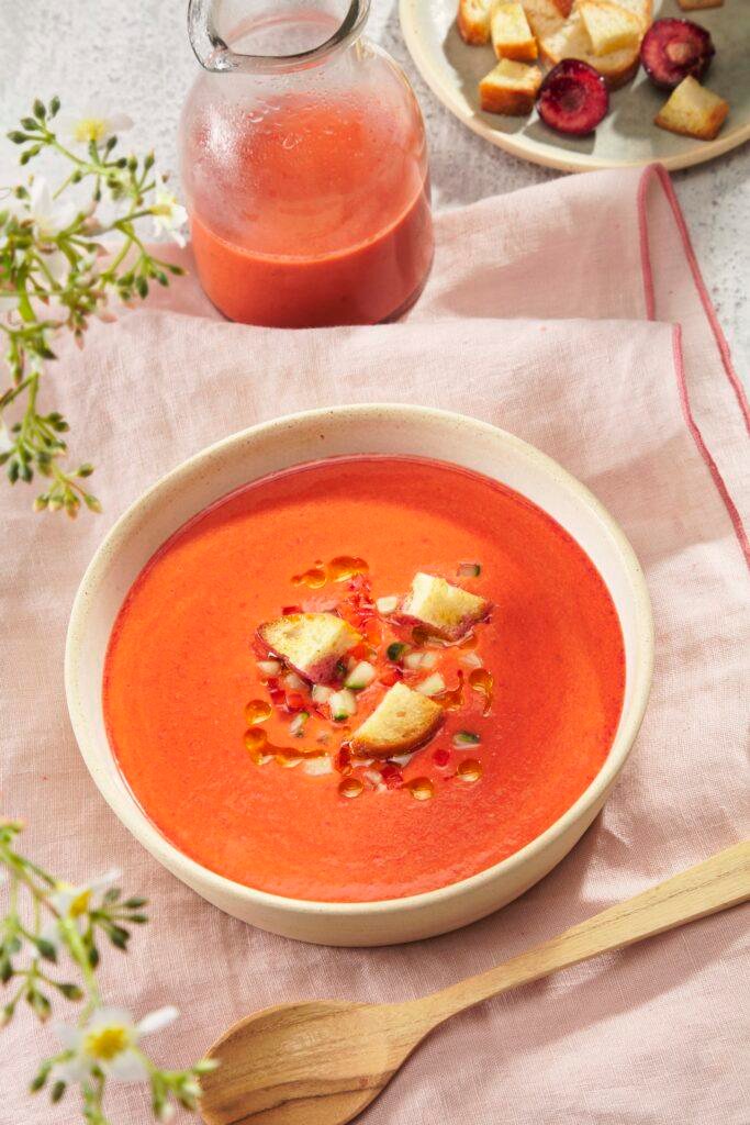 gazpacho de cerezas