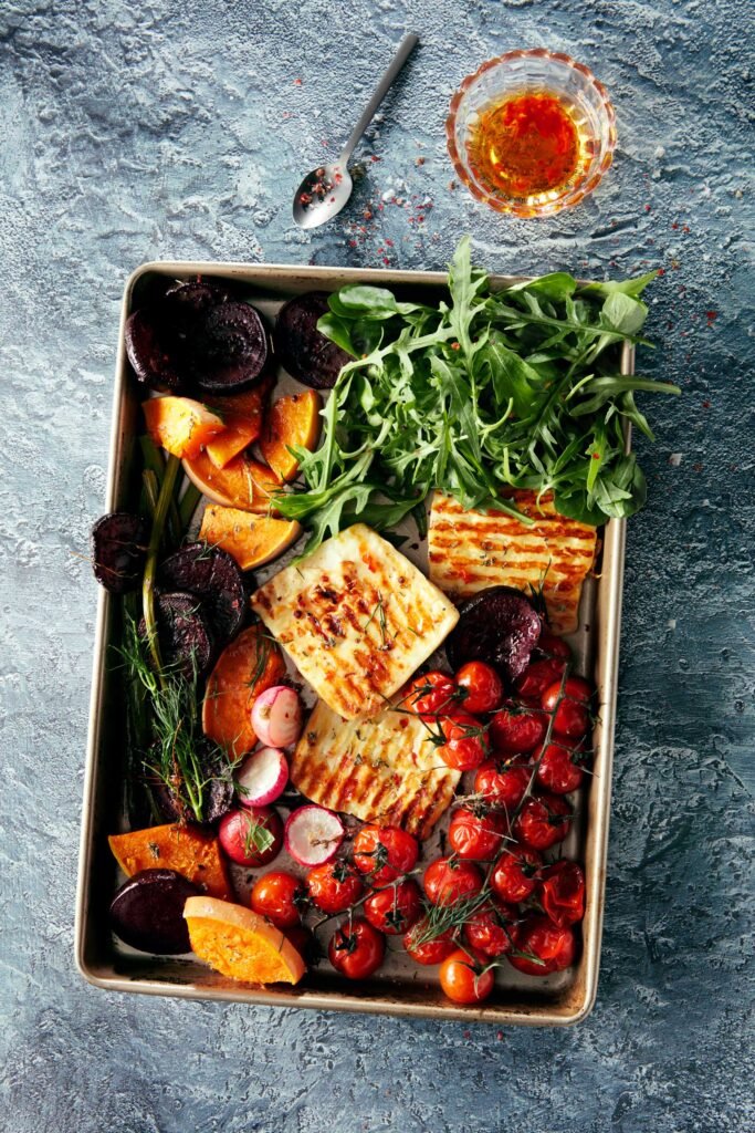 receta con halloumi