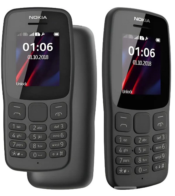El Nokia 106 2G se lanzó en 2018.