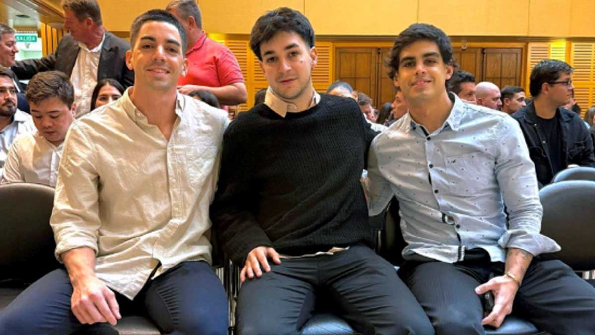 De izquierda a derecha: Gastón Duarte, Gastón Reyna, Octavio Duarte.
