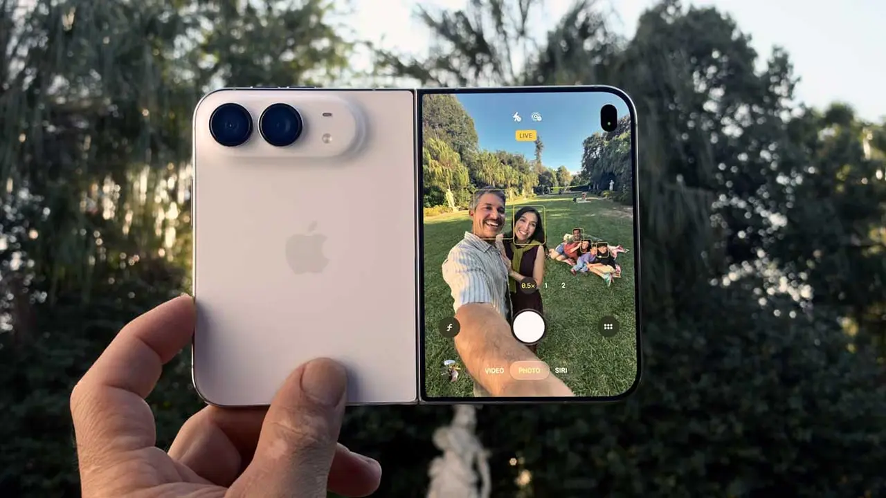 Selfie con cámara trasera del iPhone Duo. Foto de iProfesional