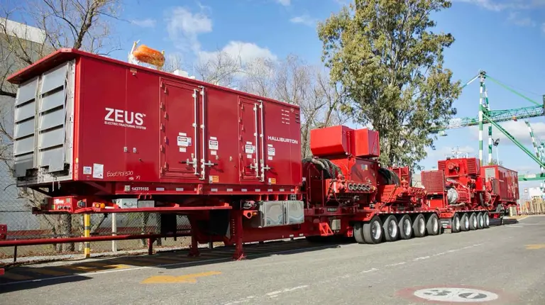 Equipo de fractura 100% electrico Zeus de Halliburton 