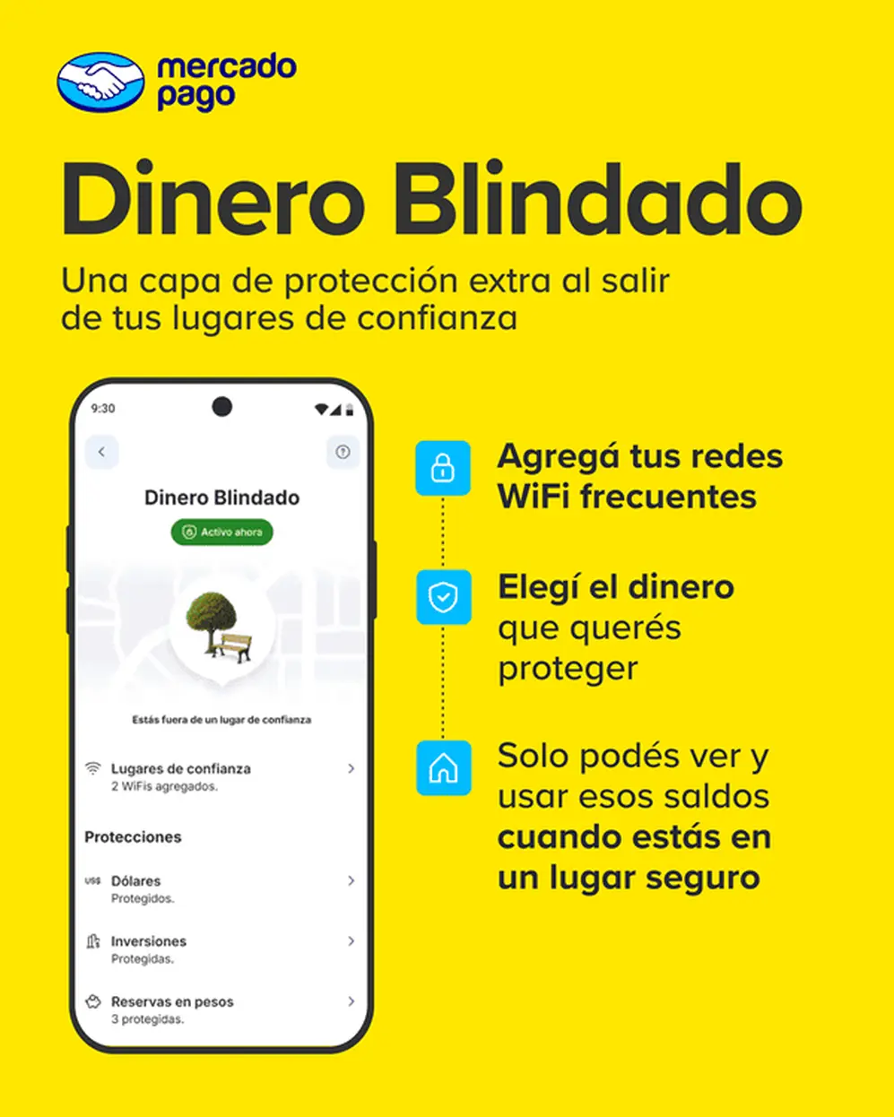 Mercado Pago suma Dinero Blindado para proteger ahorros e inversiones