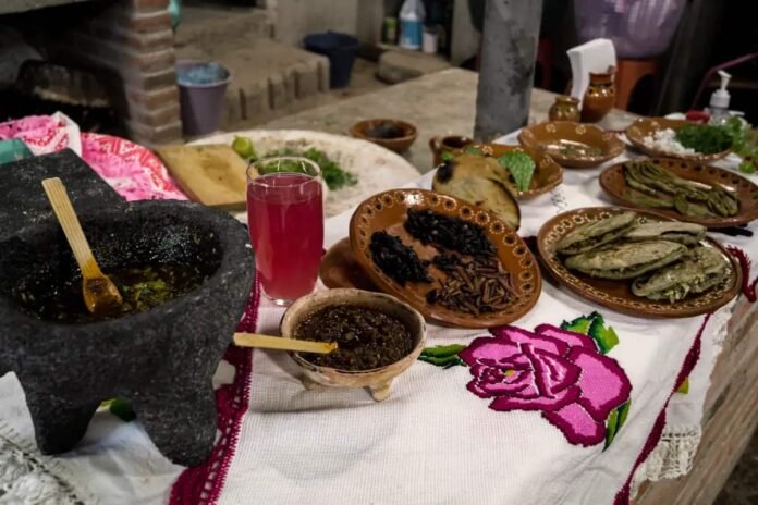 Cocina de humo de Santiago Anaya: Porfiria Rodríguez nos cocina insectos y flores comestibles